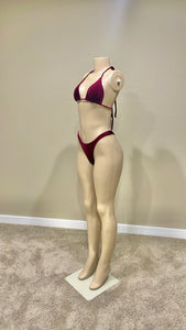 Burgundy Velvet Set