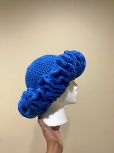 Ruffle Hat (Royal Blue)