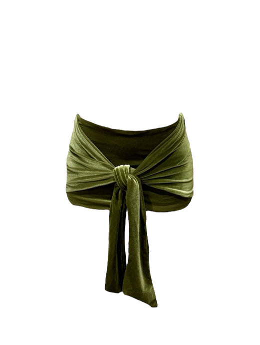 Wrap Me Up Velvet Skirt